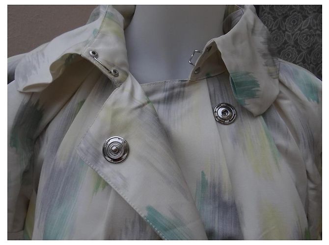 Abrigo oversize Burberry Prorsum de algodón y seda Multicolor - vista 10
