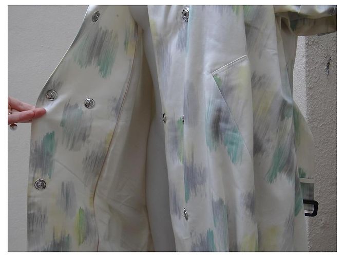 Abrigo oversize Burberry Prorsum de algodón y seda Multicolor - vista 11