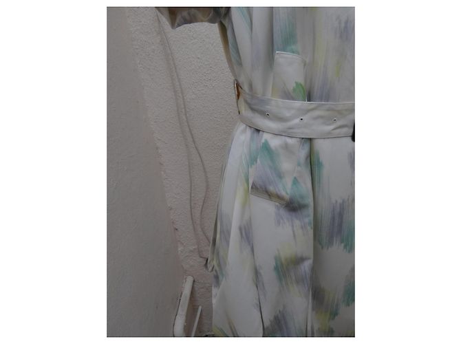 Abrigo oversize Burberry Prorsum de algodón y seda Multicolor - vista 5