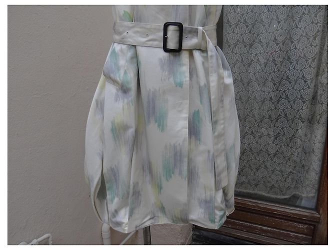 Abrigo oversize Burberry Prorsum de algodón y seda Multicolor - vista 6