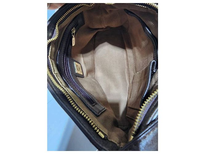 Pochette in pelle MCM Visetos Cioccolato/Marrone - vista 15