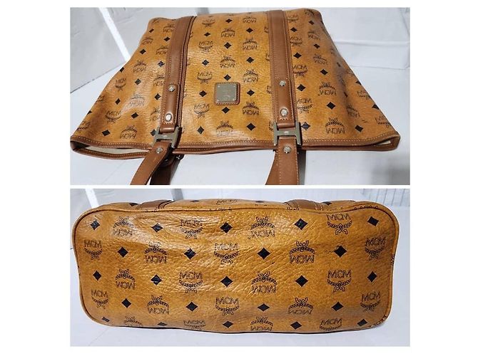 MCM Visetos Shopper Tote Cognac Braun - Ansicht 10