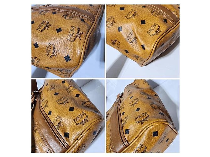 MCM Visetos Shopper Tote Cognac Braun - Ansicht 11