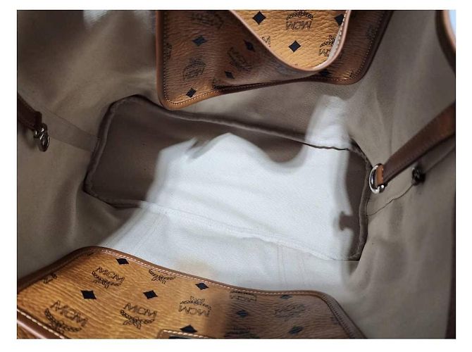 MCM Visetos Shopper Tote Cognac Braun - Ansicht 12