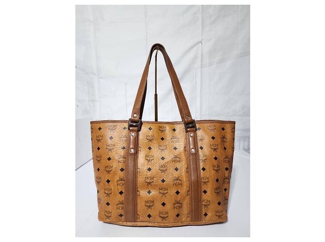 MCM Visetos Shopper Tote Cognac Braun - Ansicht 4