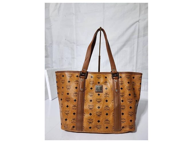 MCM Visetos Shopper Tote Cognac Braun - Ansicht 5