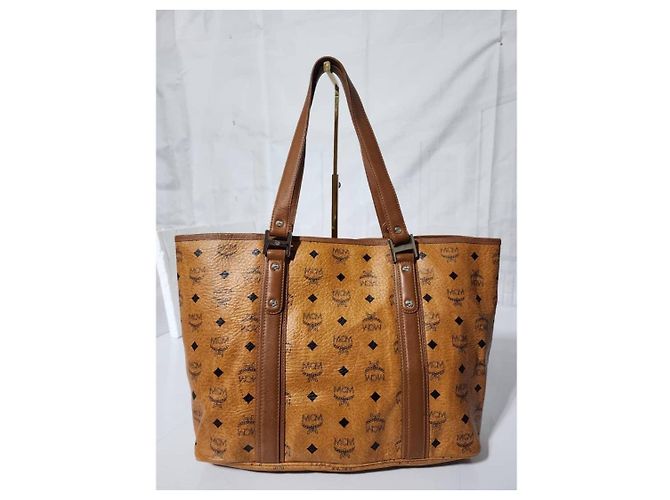 MCM Visetos Shopper Tote Cognac Braun - Ansicht 6