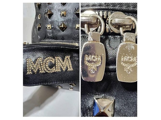 MCM Honshu Tantris Zaino con Borchie Nero - vista 10