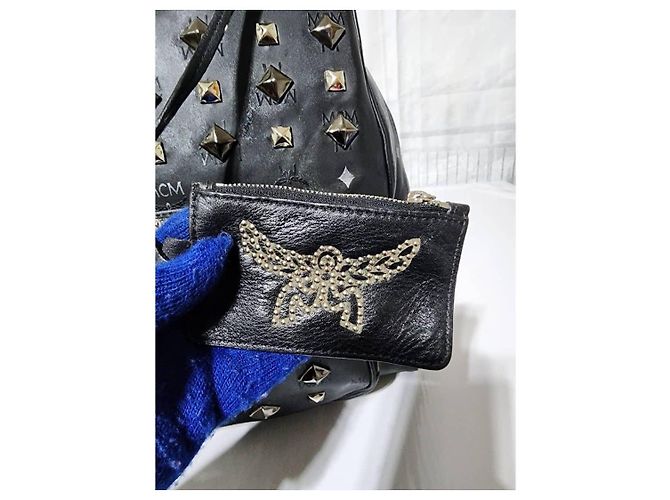 MCM Honshu Tantris Zaino con Borchie Nero - vista 7