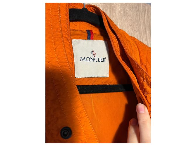 Moncler Flacher Jacke Orange Polyamid Herren - Ansicht 2