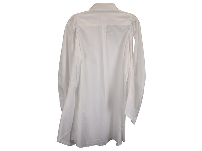 Comme Des Garcons Puffärmel Hemdkleid von Comme des Garçons aus weißer Baumwolle - Ansicht 3