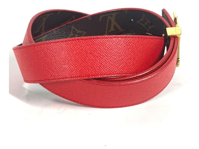 Cintura Monogram Louis Vuitton Marrone Rosso - vista 2