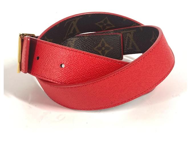 Cintura Monogram Louis Vuitton Marrone Rosso - vista 3