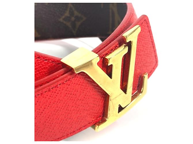 Cintura Monogram Louis Vuitton Marrone Rosso - vista 4