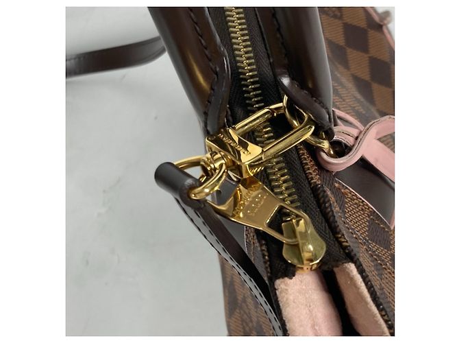 Borsa Louis Vuitton Damier Kaisa PM Marrone Rosa - vista 10