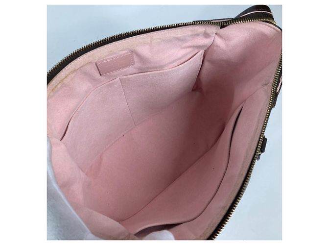 Borsa Louis Vuitton Damier Kaisa PM Marrone Rosa - vista 12