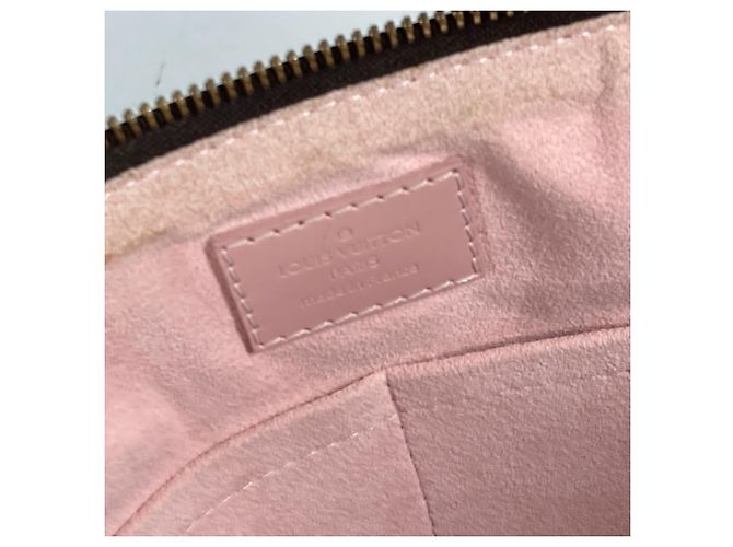 Borsa Louis Vuitton Damier Kaisa PM Marrone Rosa - vista 13