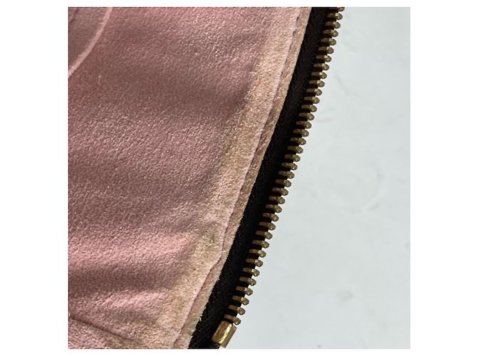 Borsa Louis Vuitton Damier Kaisa PM Marrone Rosa - vista 17