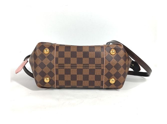 Borsa Louis Vuitton Damier Kaisa PM Marrone Rosa - vista 4