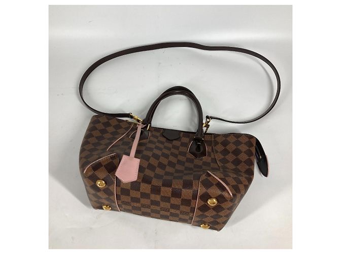 Borsa Louis Vuitton Damier Kaisa PM Marrone Rosa - vista 7