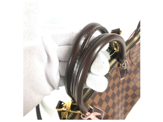 Borsa Louis Vuitton Damier Kaisa PM Marrone Rosa - vista 8