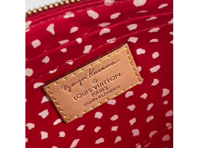 Pochette Dot Infinity Vernis Yayoi Kusama di Louis Vuitton Bianco Rosso - vista 12
