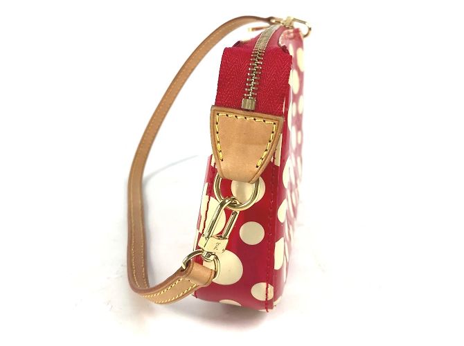 Pochette Dot Infinity Vernis Yayoi Kusama di Louis Vuitton Bianco Rosso - vista 3