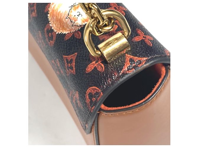 Borsa a catena Twist MM Catgram Monogram Louis Vuitton Marrone - vista 11