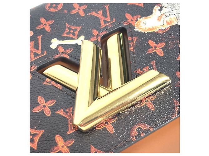 Borsa a catena Twist MM Catgram Monogram Louis Vuitton Marrone - vista 9