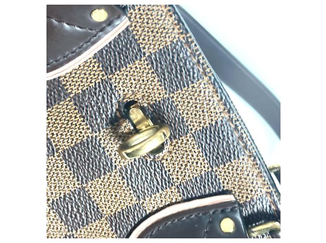 Louis Vuitton Damier Normandy Schultertasche Braun Pink Damier ebene - Ansicht 7