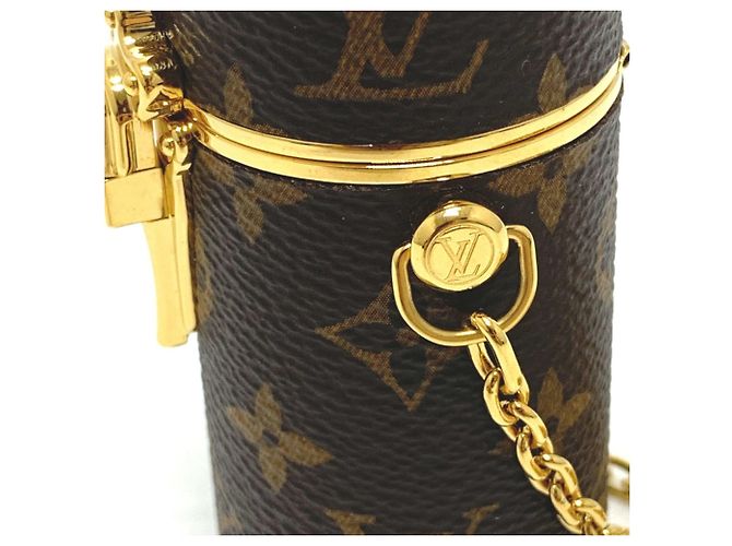 Borsa a spalla con monogramma Louis Vuitton Marrone D'oro - vista 7