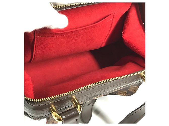 Borsa Louis Vuitton Damier Knightsbridge Marrone Damier ebene - vista 10