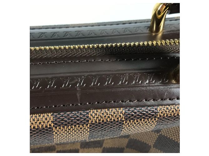 Borsa Louis Vuitton Damier Knightsbridge Marrone Damier ebene - vista 8