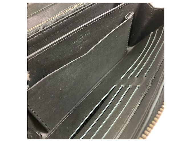 Borsa Clutch Zippy XL Damier Infini Louis Vuitton Nero - vista 11