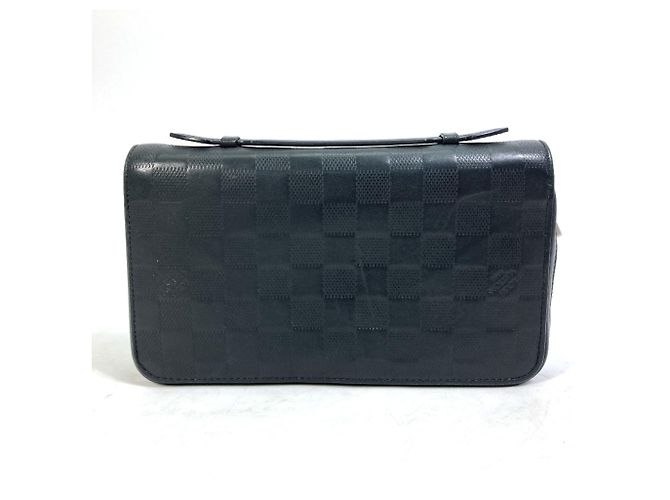 Borsa Clutch Zippy XL Damier Infini Louis Vuitton Nero - vista 2