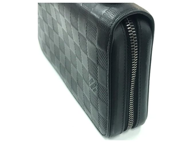 Borsa Clutch Zippy XL Damier Infini Louis Vuitton Nero - vista 6