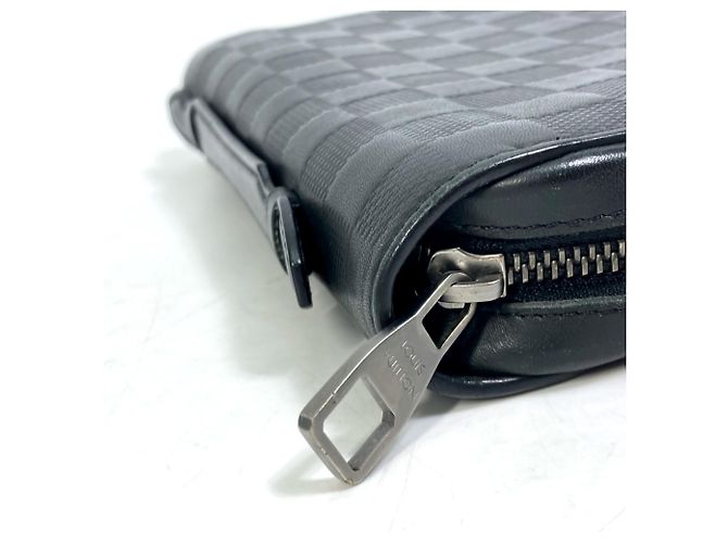 Borsa Clutch Zippy XL Damier Infini Louis Vuitton Nero - vista 8