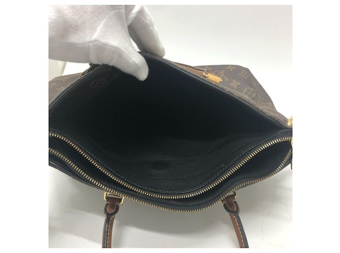 Borsa a Spalla Pallas Monogram Louis Vuitton Marrone Nero - vista 11