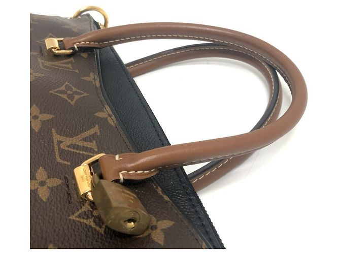 Borsa a Spalla Pallas Monogram Louis Vuitton Marrone Nero - vista 5