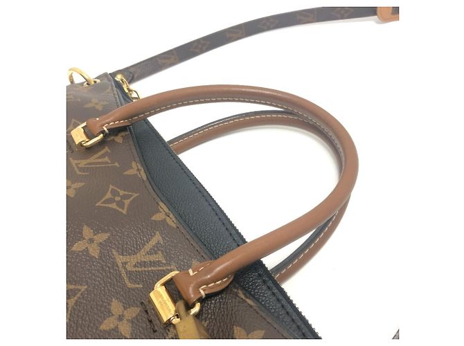 Borsa a Spalla Pallas Monogram Louis Vuitton Marrone Nero - vista 9