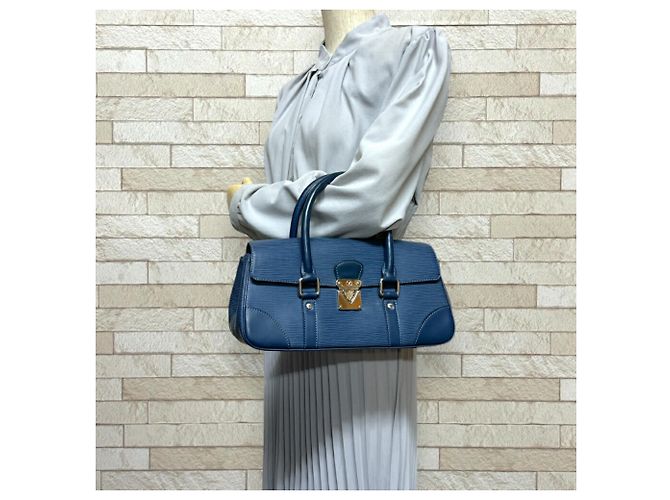 Borsa Louis Vuitton Segur PM Epi Blu - vista 2