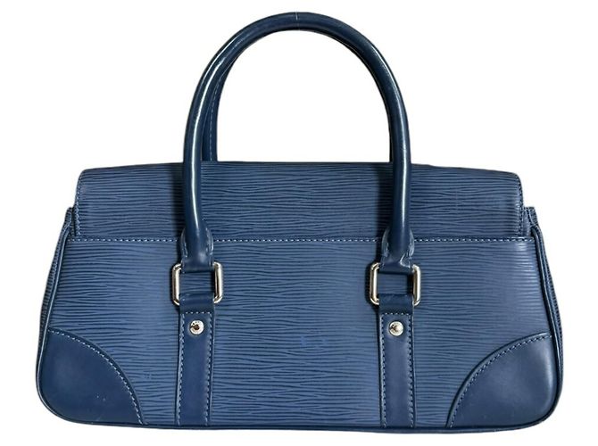 Borsa Louis Vuitton Segur PM Epi Blu - vista 3