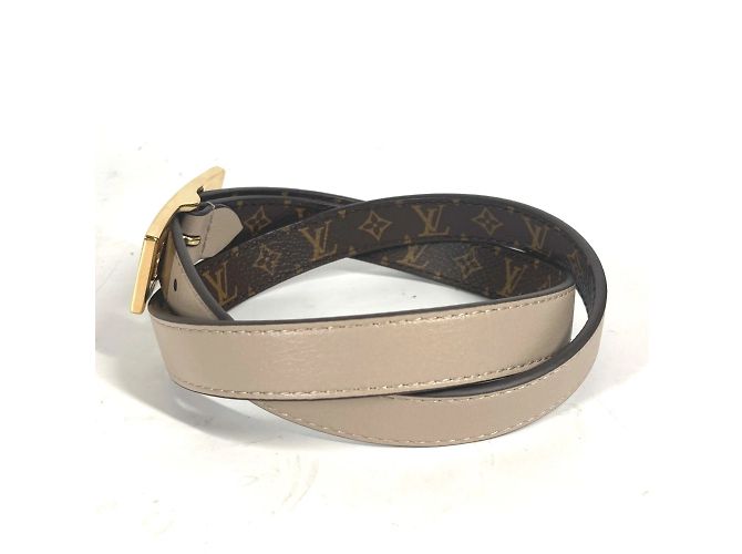 Reversible Monogram Gürtel von Louis Vuitton Braun Beige - Ansicht 3