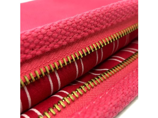 Borsa Clutch Louis Vuitton Antigua Pochette Plat GM Marrone Rosa - vista 3