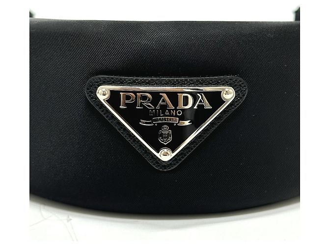 Diadema de cabello Prada Triangle Negro - vista 2
