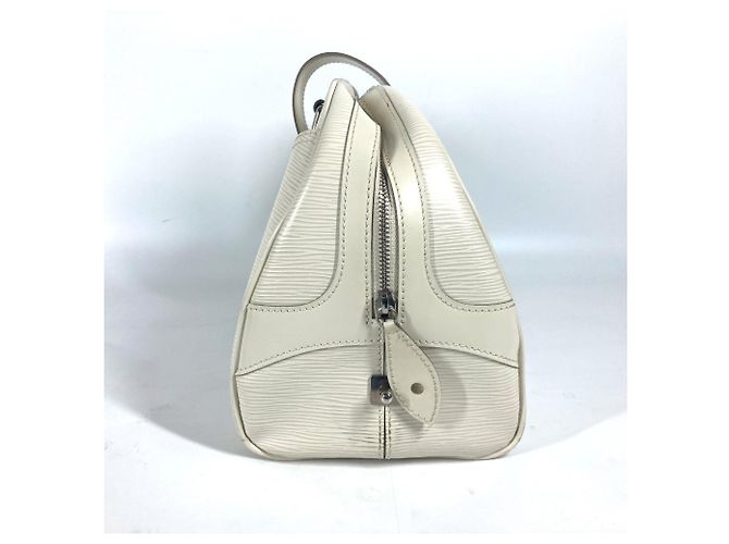 Bowling Bolsa Boston Montaigne GM em Epi Louis Vuitton Branco Fora de branco - vista 2