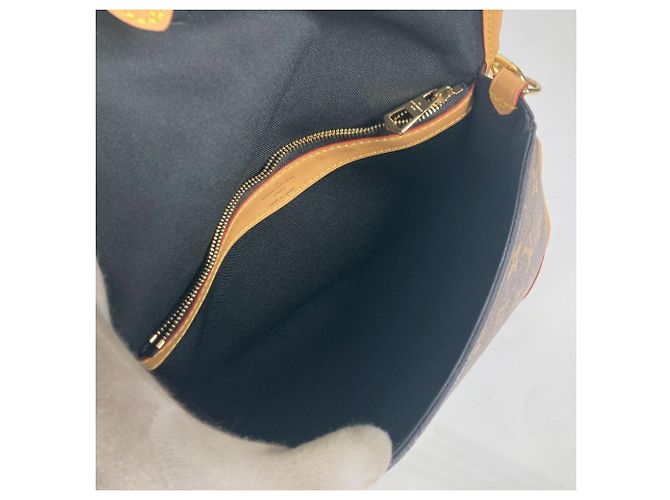 Borsa a spalla Louis Vuitton Monogram Diane NM PM Pochette Flap Marrone Nero - vista 12