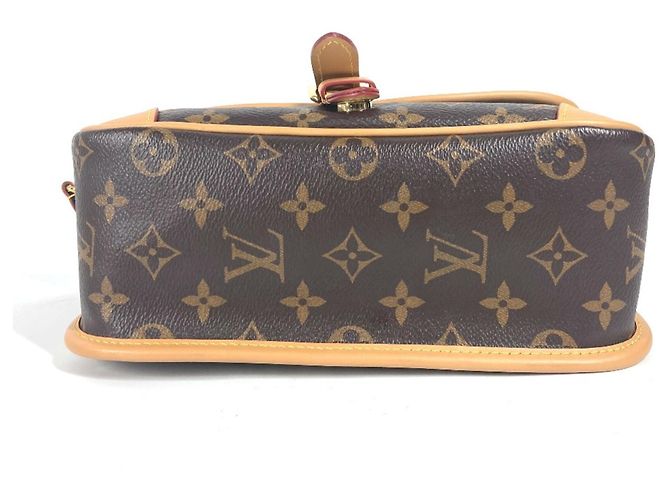Borsa a spalla Louis Vuitton Monogram Diane NM PM Pochette Flap Marrone Nero - vista 4