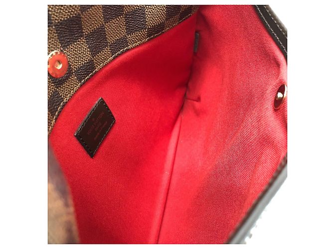 Borsa a Spalla Louis Vuitton Damier Bloomsbury PM Marrone - vista 11