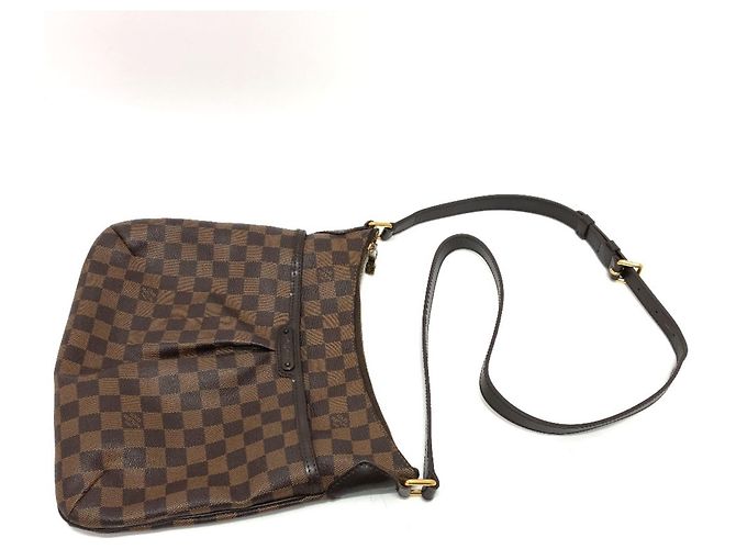 Borsa a Spalla Louis Vuitton Damier Bloomsbury PM Marrone - vista 3
